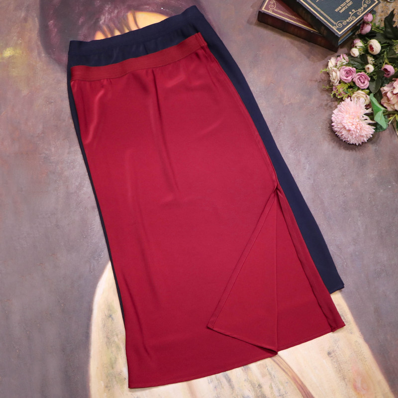 Original 488 limited double 12 day special 268 bright flash blind heavy acetic acid fabric side open fork skirt