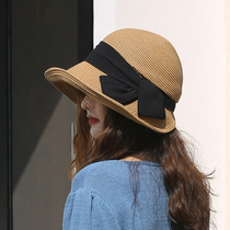 UPF 50 New Japanese Butterfly Cluster Fisher Bottle Hat Roll Ring Hat Woman