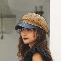 UPF 50 Web Newspaper Childrens Beauty Girl and summer grass codified the ancient English Japanese duck hat painters cap