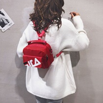 ins Super fire canvas small bag female 2020 new Korean version of Hong Kong wind trampoline bag chic shoulder shoulder small square bag
