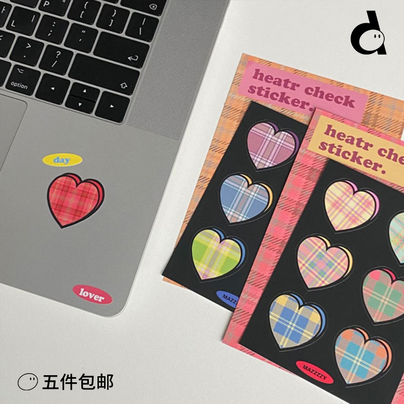duye degree also Korean mazzzzy stickers Peach Hearts Box single word Collage Hand Ledger Material Mobile Phone Protective Shell Decoration