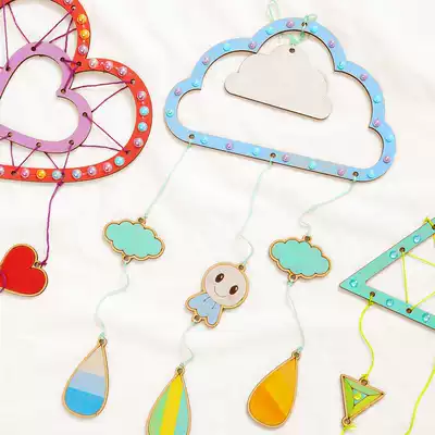 New Year's Day dreamcatcher girls ' Day gift materials diy decoration wind chimes Forest department make up children's handmade creative painting