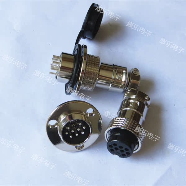 Heavy-strong aviation plug socket 19M-9A 9E (9 core) DF20-9 20M-9 round flange