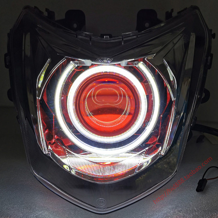 Applicable CNSY Firm Headlight Assembly modified sea 5LED double light lens xenon bulb lighting accessories