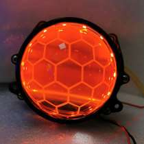 LED honeycomb football dual-light lens far and near light high and low light