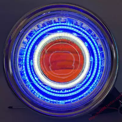 Locomotive Tianjian EN125 round lamp dual-light lens dual Angel Eyes demon eye xenon headlights total Sea 5Q5