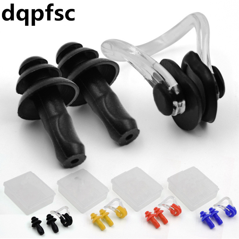 Swimming Bathing Shampoo Nose Clips Earplugs Adults and Children Silicone Nasal Plugs Waterproof Equipment Supplies