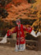 Peking Opera Costume for Solo Performance, High-End Wrinkled Fabric Embroidered Dress for the Role of Flower Girl, Ancient Costume for the Role of the Empress Drunk with Wine