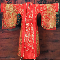 Chinese wedding dress bride wedding couple suit ancient dress Chinese style Xiufu suit Chinese style Xiufu Fengguan Xia Qi