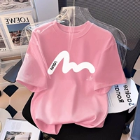 Розовый - волнистые линии