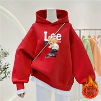 Красный флисовый скейтборд, с медвежатами