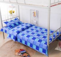 Processing student three-piece dormitory dormitory special student bedding polyester cotton quilt cover sheet pillowcase
