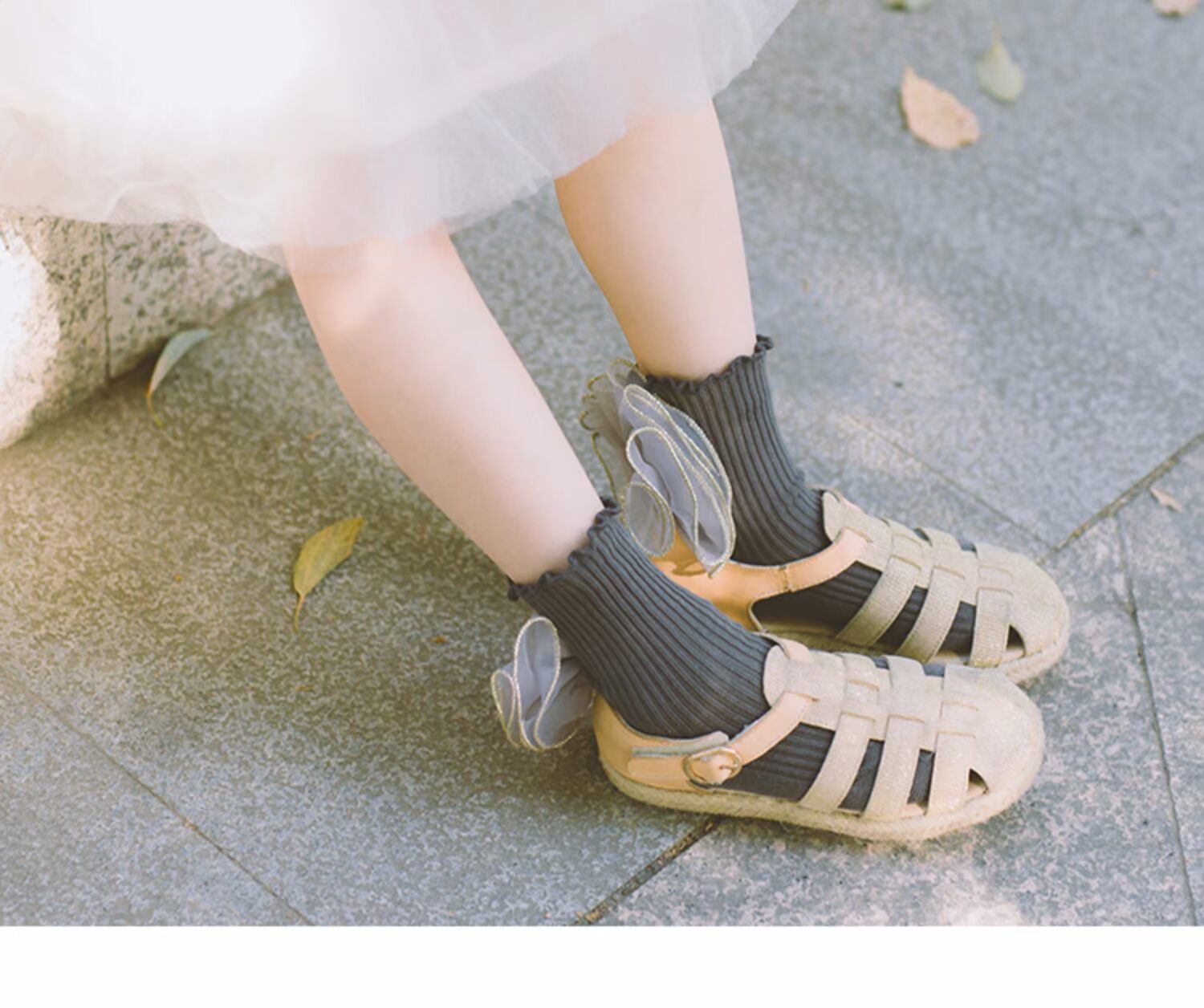 Xiaoxi cotton trẻ em vớ vớ mùa xuân và mùa thu cotton 3 cô gái ren công chúa vớ vớ Hàn Quốc 5 - Vớ quan tat dep cho be