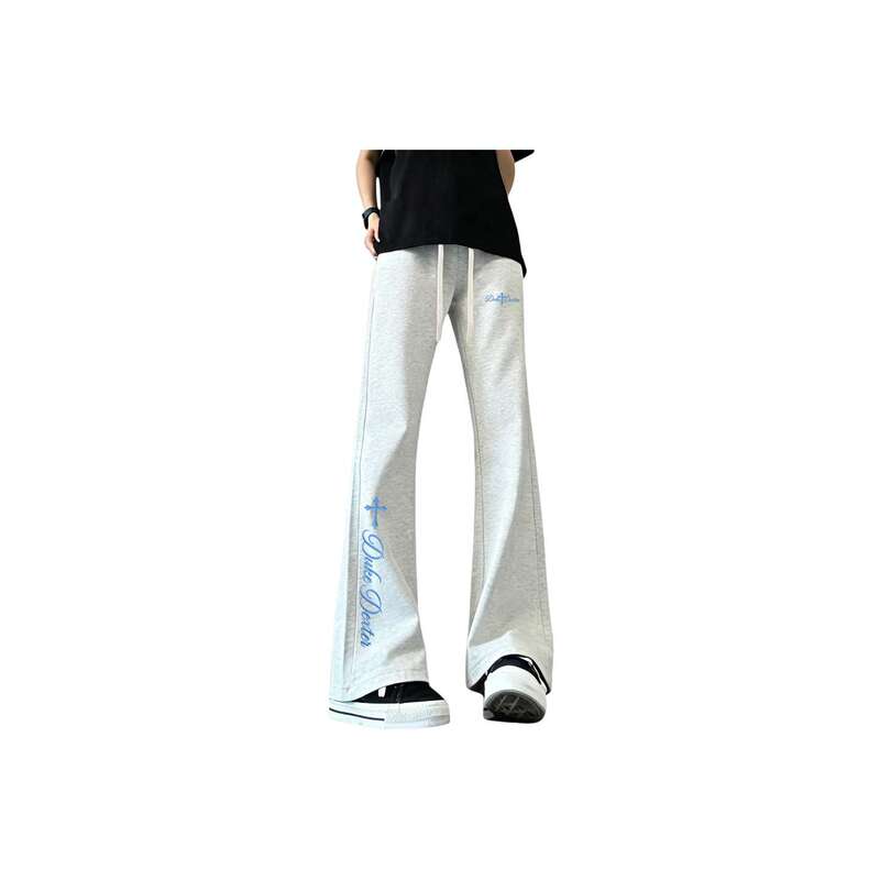 Duke+Dexter Polaris Logo Printed American College Style Breathable Mid-Waist Cleanfit Casual Pants
