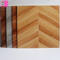Imitation fishbone solid wood grain tile 600x600 floor tile living room bedroom anti-slip wear-resistant floor tile kitchen bathroom wall tiles