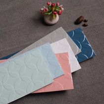 Nordic macaron concave-convex pattern solid color strip tile 200x600 kitchen bathroom wall tile living room glazed tile