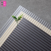 Dark grey grooved tile 600x600 living room kitchen and bathroom wear-resistant non-slip floor tile concave and convex striped wall tile moisture-proof tile