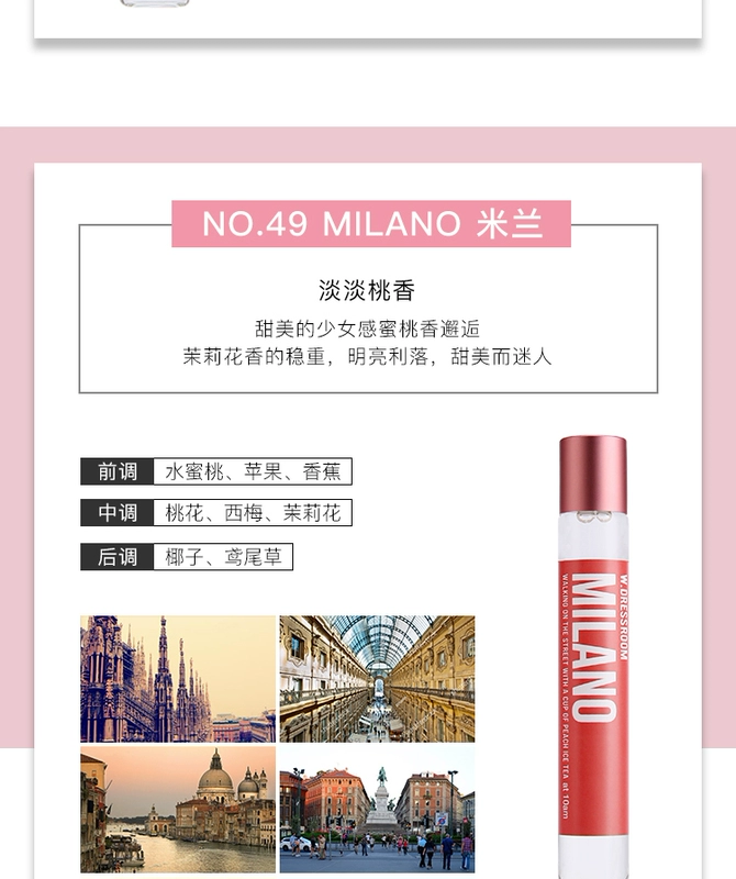 W.dressroom hạt bóng thành phố nữ Eau de Toilette rung với Paris Milano đào xách tay nước hoa lavie est belle