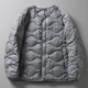 Men's Vintage 90% Duck down Warm Collarless Quilted down Jacket with Separate Compartments, Export Surplus
