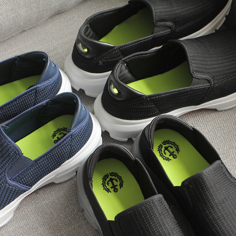 Энергичный обувь 十分给力！黑科技动能传感柱！外贸尾单男士春夏一脚蹬健步懒人鞋 OTHER