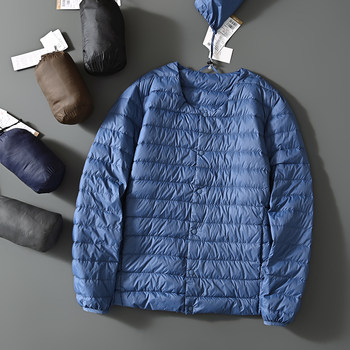 Men's Autumn and Winter Lightweight Packable Portable 90% White Duck down Waterproof Warm Casual Versatile down Jacket