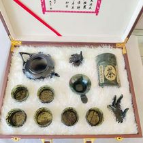 Wine Springs Night Light Cup Qi Lian Ink Jade Qiliang Fu Tea With Large Sleeve Tea Filter Tea Totea Leaf Pot Taster Tea Gansu Special Delivery Gift