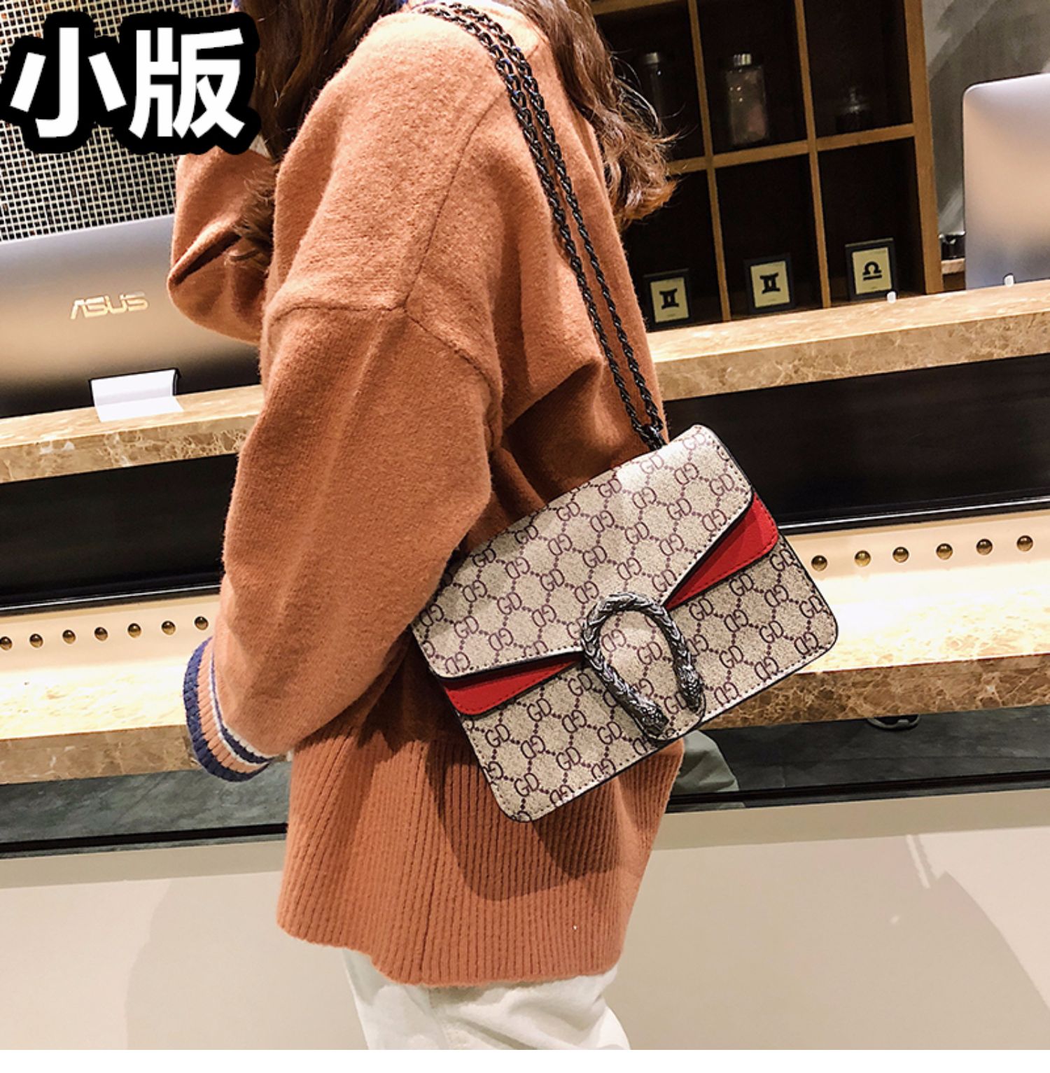 Thu đông và túi xách nữ 2019 mới kết cấu thủy triều chuỗi vai Messenger túi hoang dã thời trang nhỏ ck Dionysian túi xách - Túi xách nữ túi đeo chéo nữ da mềm