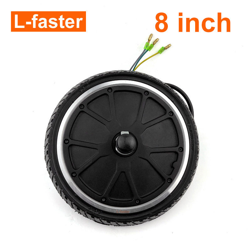 L-Faster มอเตอร์ดุมล้อแบบบางพิเศษ 8 นิ้ว ไร้แปรงถ่าน พร้อมยางแข็ง เหมาะสำหรับสกูตเตอร์ไฟฟ้าขนาด 8 นิ้ว