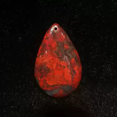 Guilin chicken blood Jade dry Kun material water drop with shape pendant safe brand necklace pendant sweater made men and women with the same style