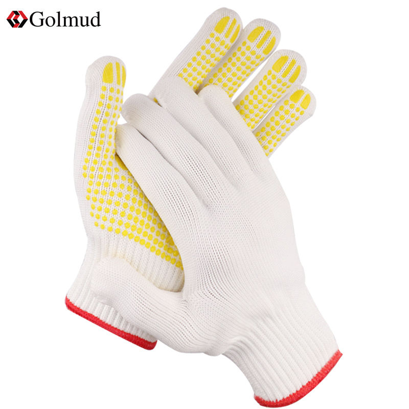 Glove Lauprotect abrasion resistant working men's ground working non-slip durable cotton yarn cotton thread worker protection gloves 008