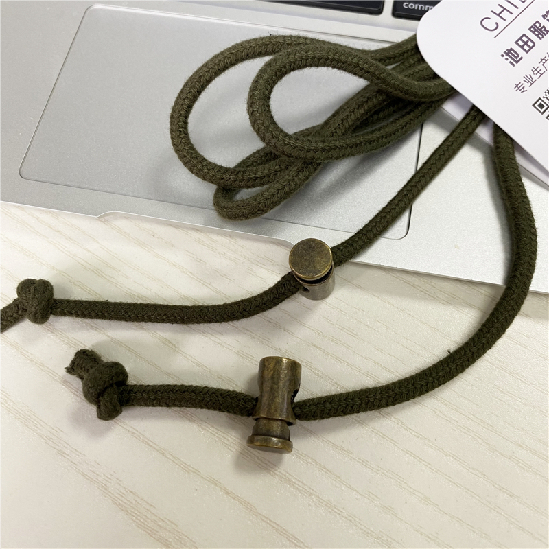 5mm Left and Right Diameter Containing Metal Copper Movable Rope Fixer Coat Rope Coat Waist Rope Trouser Waist Drawstring Multi-Purpose