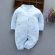 Áo sơ mi cotton cho bé mùa xuân và mùa thu đông 0-3-6 Quần áo sơ sinh dày cho bé body dài tay cho bé gái