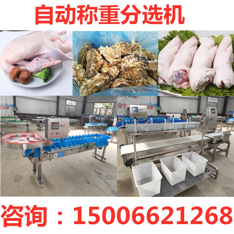 Sea Custom Selector Weight Sorting Machine Duck Claw Disk Belt Weighing Class Selection Machine
