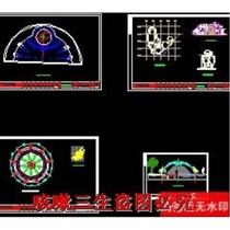 A commercial plaza landscape construction cad drawing garden landscape dwg drawing