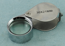 30 X 21mm magnifying glass for observation of pen tip