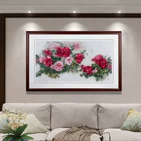 73*138 Gu's Suxin Peony Water Voices Swipes Peony Plusal Бутылка с подарками с подарками вертикальная висящая картина ручной работы