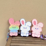 Детская сумка, милая сумка через плечо, кролик, небольшая сумка, маленький слайм, детский рюкзак, с медвежатами, антистресс