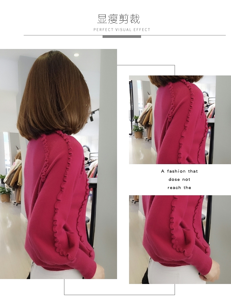 Phụ nữ mùa xuân châu Âu 2019 mùa thu mới Hàng châu Âu thủy triều cổ tròn áo thun đáy áo len đỏ áo len nước ngoài - Đan Cardigan áo len ba lỗ nữ