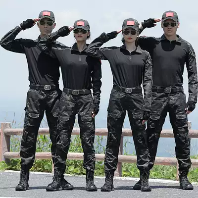 Camouflage suit suit male Special Forces Tactical frog suit outdoor expansion girl short sleeve military uniform work wear-resistant combat uniform
