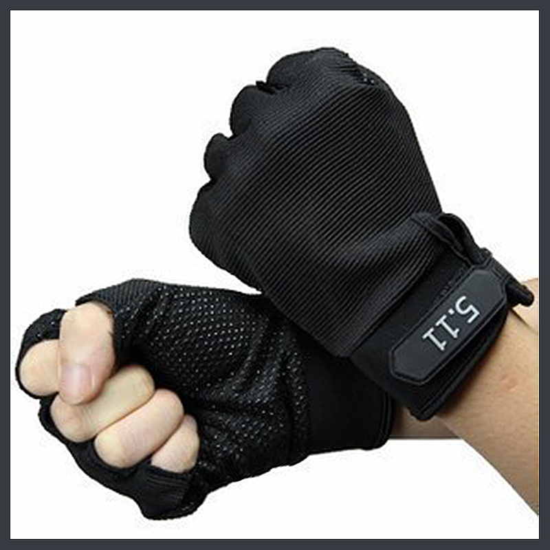 Spring and summer military fan training gloves 511 tactical gloves Special forces half-finger gloves Riding non-slip fighting gloves Male