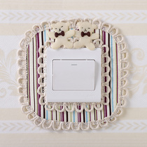 Switch sticker protective cover is simple and elegant high-end decorative wall sticker panel frame wall hole blocking electric light luminous sticker