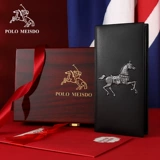 Мужской кошелек Ralph Lauren Polo Mercade, длинная версия, новинка 2025 года, мужской кошелек из натуральной кожи для парня, мужа и отца
