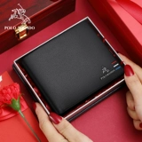 Короткий бумажник, кошелек, официальный продукт, из натуральной кожи, подарок на день рождения