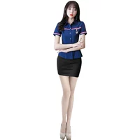 Синяя топ+тибетская синяя юбка