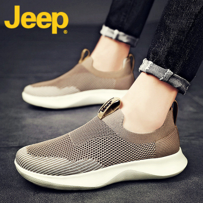 jeep gip old daddy shoes men's shoes summer breathable 2022 new men's foot pedal canvas shoes man boomer shoes