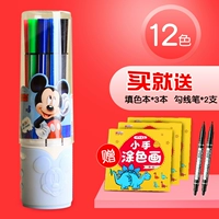 Раскраска, лайнер, 12 цветов, 2 шт