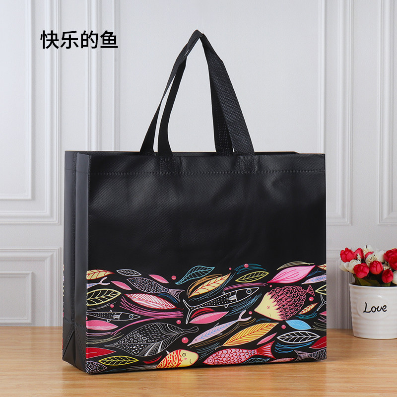 Upscale unwoven Handbags Leather Grass Big Clothes Shopping Bags Brief New Thicken set to make LOGO new fashion