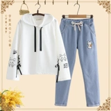 Осенняя толстовка с капюшоном, мультяшный комплект для школьников, подходит для подростков, 12-15 лет