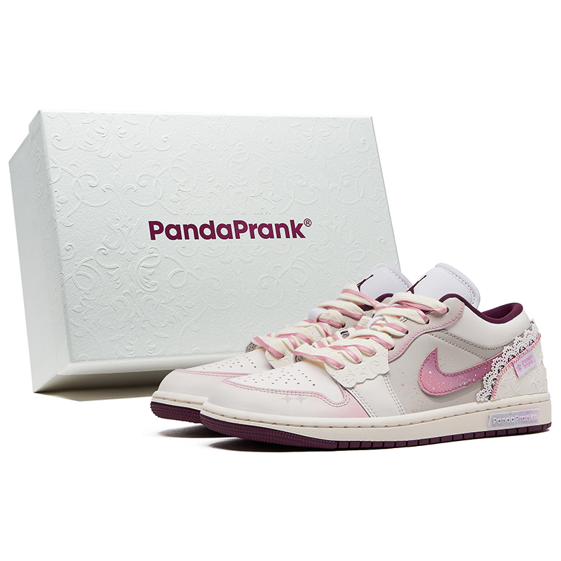 Panda Prank Air Jordan 1 Dancing Symphony Starry Night Low-Top Retro Outdoor Casual Basketball Shoes