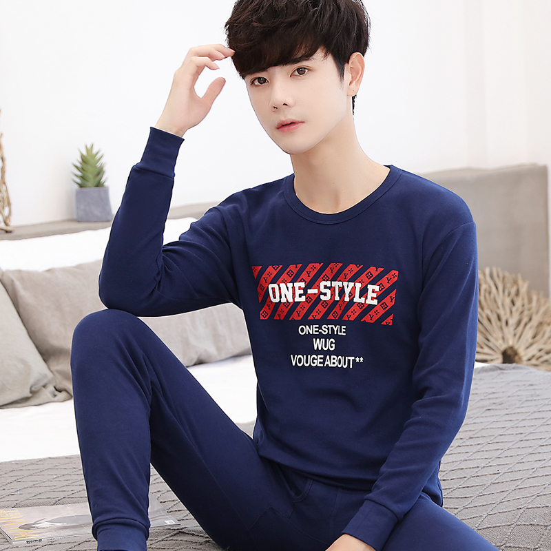 Thanh thiếu niên mùa thu quần quần áo mùa thu thiết cotton mens đồ lót cotton học sinh trung học cơ sở ấm mỏng áo len bông